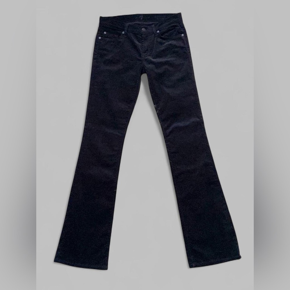🇺🇸 MADE IN USA 7 For All Mankind Velvet Lisha skinny bootcut jeans - Picture 3 of 8